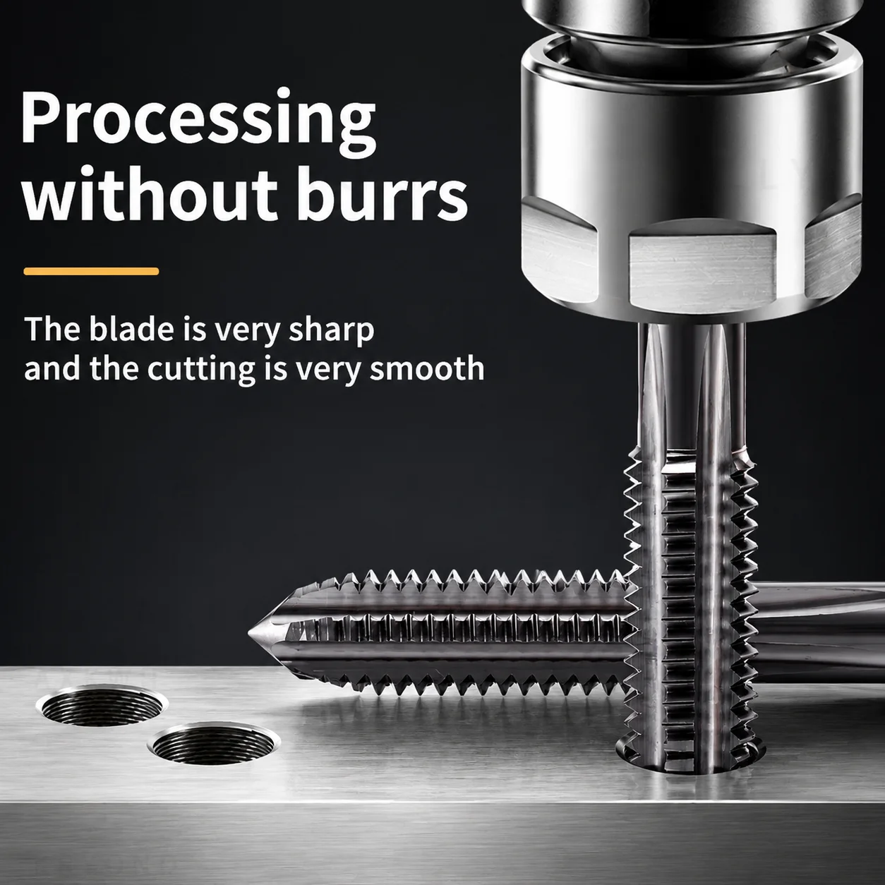 HT Carbide Tap Tungsten Steel Tap JIS Standard White/TICN Coating Straight Fluted Tap M1.4M1.6M1.7M1.8M2M2.5M3-M20