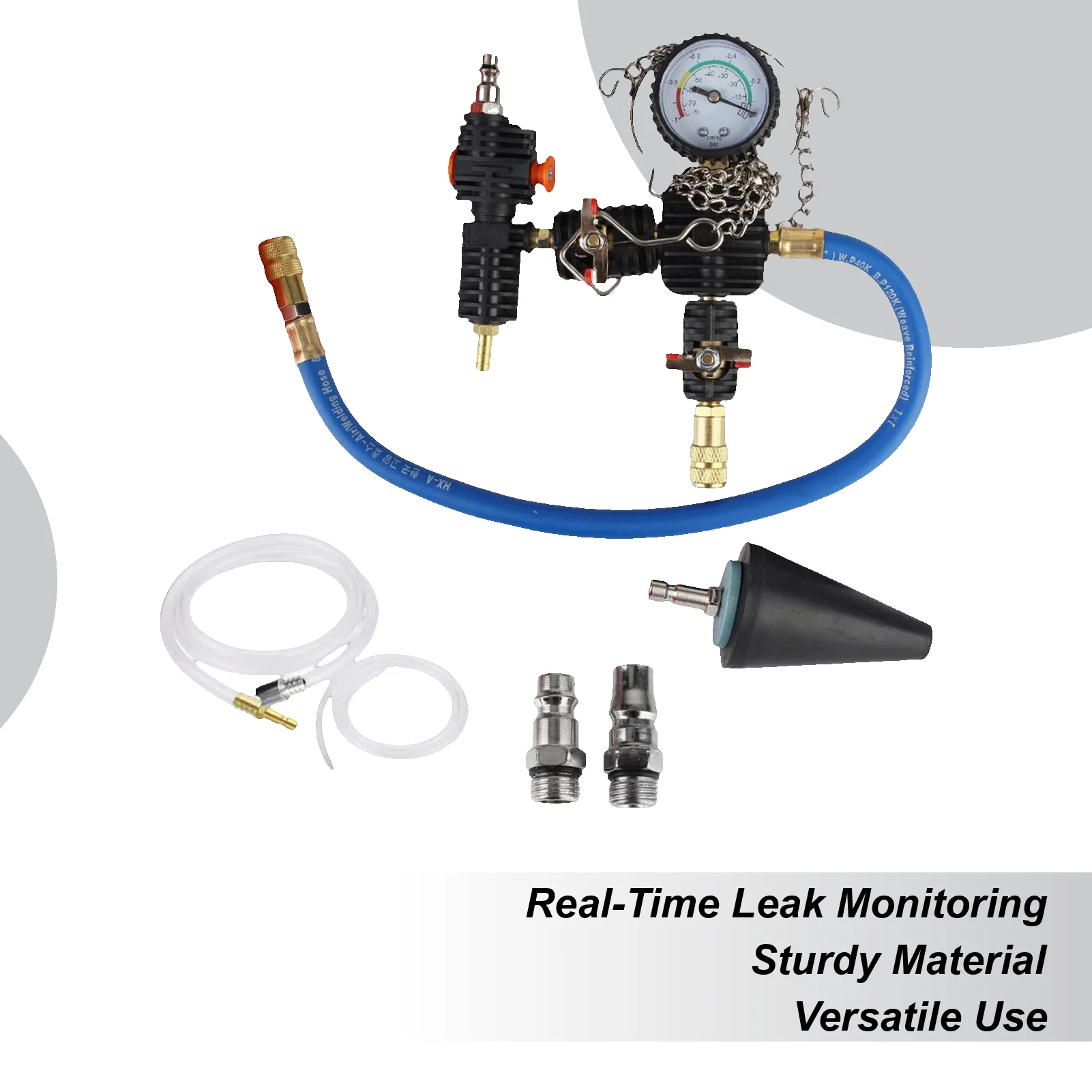 

Radiator Pressure Tester Kit Cooling System Leak Detection Refill Tool Gauge Tester Leakage Detector For Garage Truck Vehicle