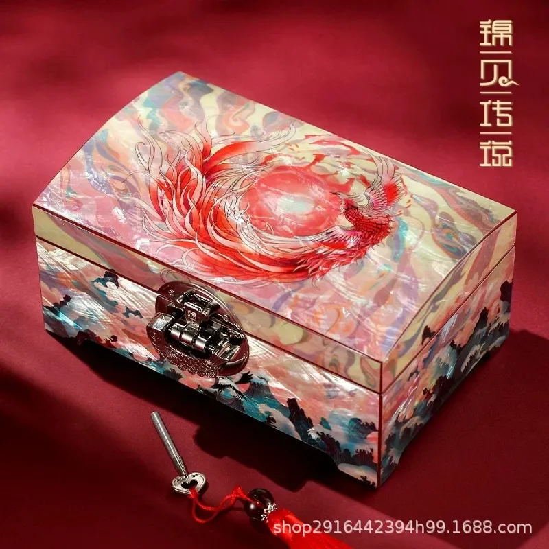 for Cultural Heritage Snail Jewelry Box Necklace Bracelet Storage Organizer Wedding Gift for Newlyweds Engaged Brides Home