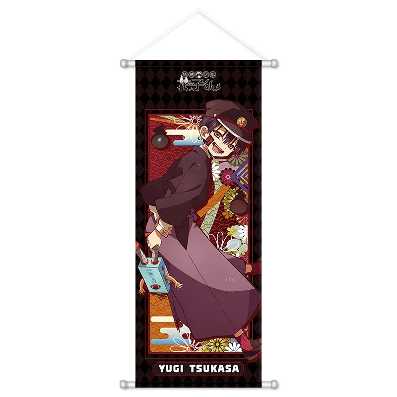 VIKAMA Purple Red Dark Aura Anime Wall Scroll Tapestry Intense Character Art Fabric Poster for Bedroom Gaming Room Decor Gift