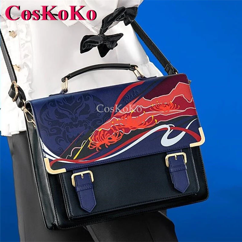 CosKoKo Blade Cosplay Game Honkai: Star Rail Theme Impression Pack Daily Preppy Commuter Backpack Messenger Bag Fashion Itabag