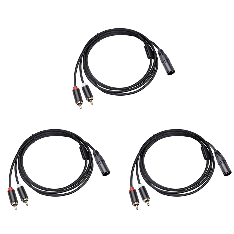 3X Xlr To Dual Rca …