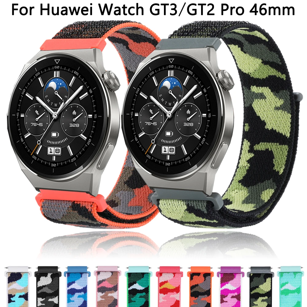 

22mm Nylon Watchband Wrist Strap For Huawei Watch GT2 GT3 pro 46mm Smart Band GT 2 3 Pro Honor Magic2 46mm Easyfit Belt Bracelet