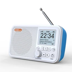 C10 2.4 inch DAB DAB+ FM Digital Radio with Telescopic Antenna Color LCD Display Bluetooth-compatible Broadcasting Radio