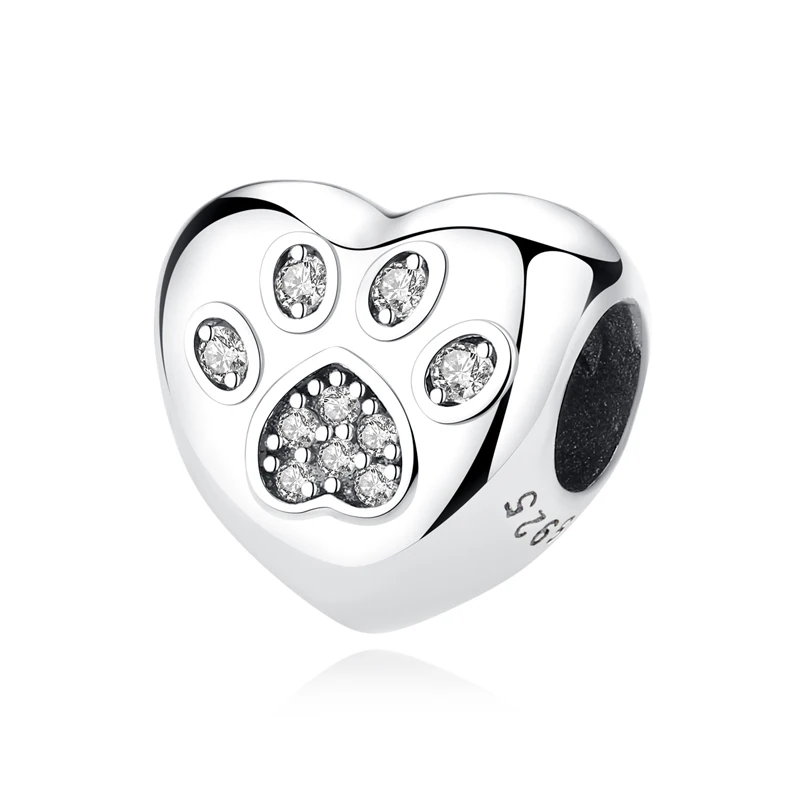 NEW Silver Color Charm Beads Are Suitable For  Bracelet Necklace Cat Puppy Love Female Diy Jewelry Charm image 5