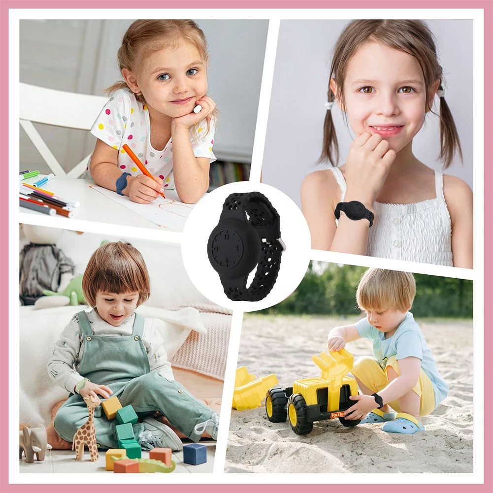 Gelang Anak pola cakar kucing lucu gelang anak tahan air gelang anak casing penyangga silikon untuk Apple Airtag gelang penahan