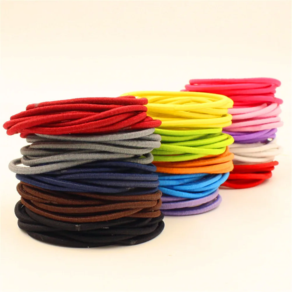 10pcs Cute Girl Ponytail Holder Hair Tie Thin Elastic Rubber Bands Hair Accessories For Girls Hair Elastics & Ties Scrunchies