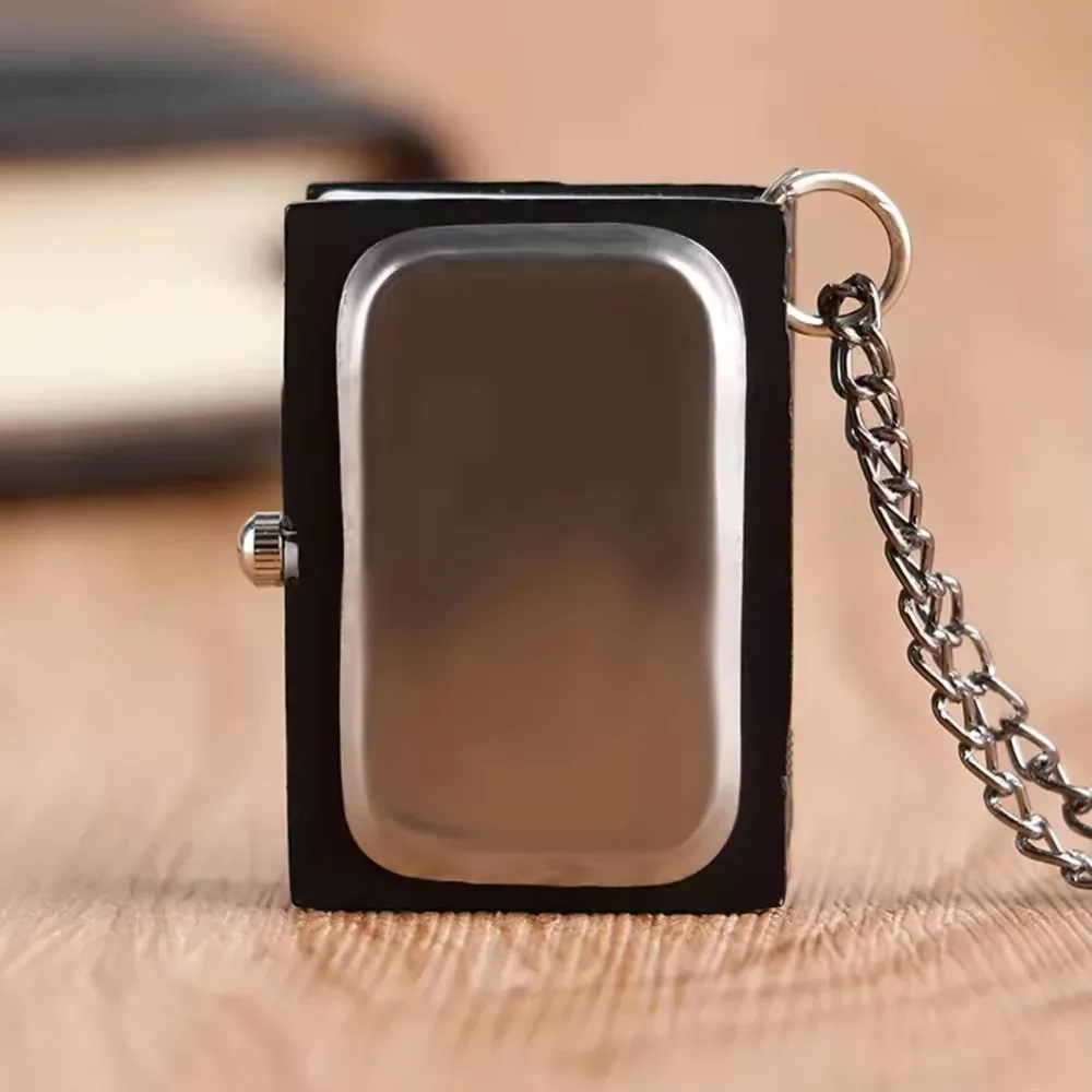 Japanese Anime Antique Necklace Chain Clock Pendant Death Note Book Quartz Pocket Watch for Men Women image 2