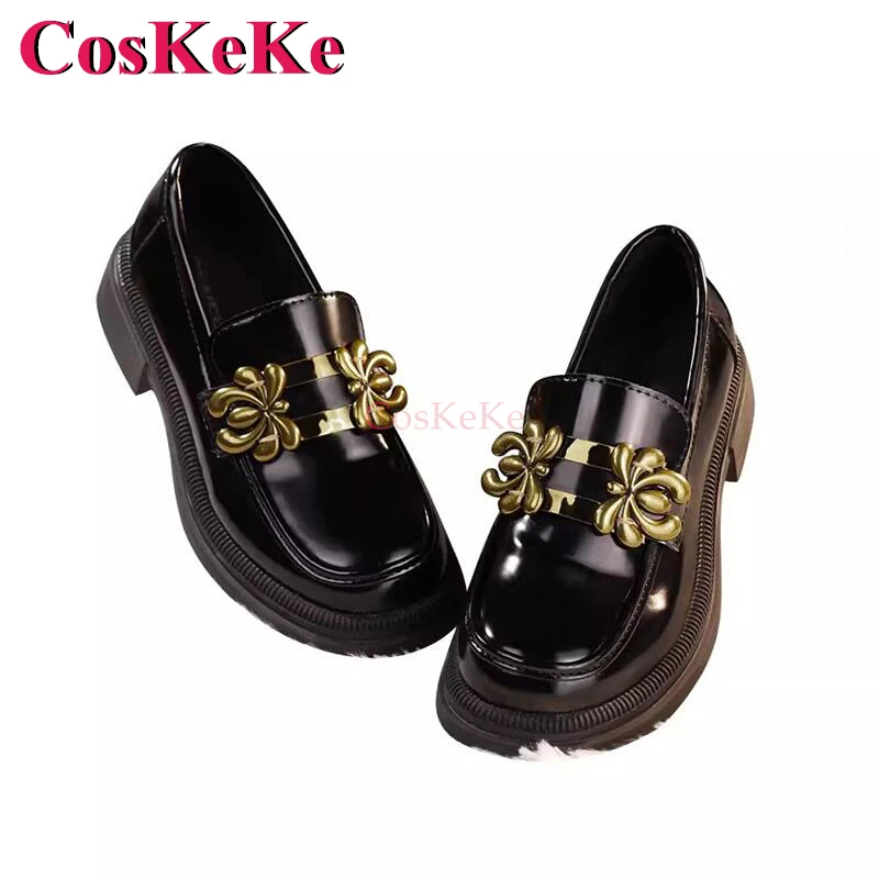 Coskeke Edgar Valden/Schilder Schoenen Cosplay Spel Identiteit V Gulden Snede Mode Universele Dunne Schoenen Rollenspel Accessoires 36-42