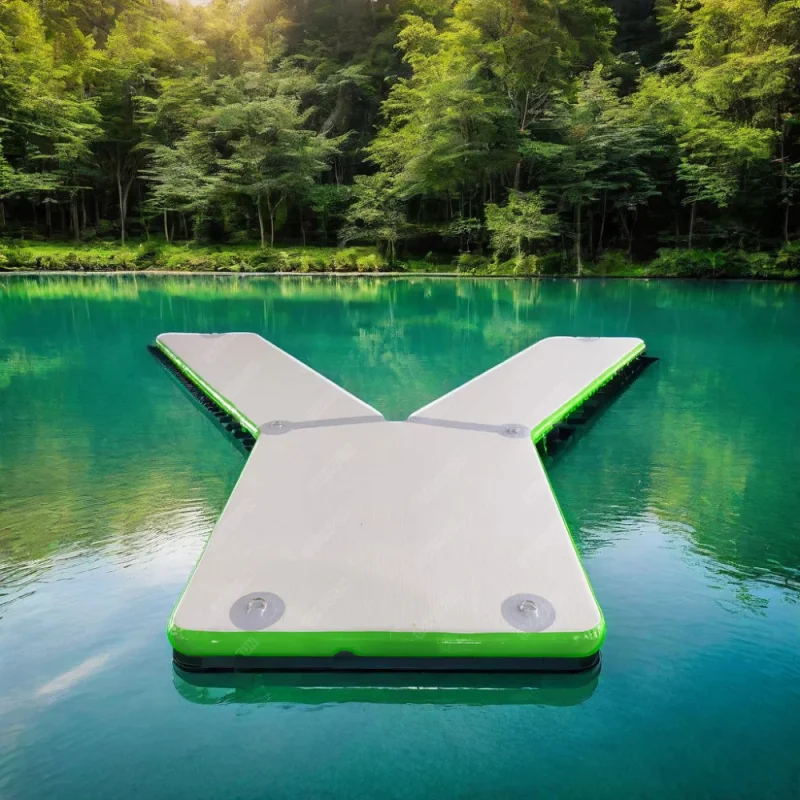 Factory Customized Wholesale Price Inflatable Y Pontoon Dock Platform Station for Boat and Jet Ski