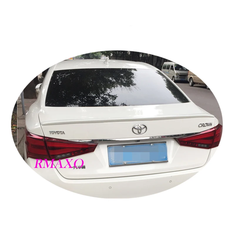 For TOYOTA Crown Spoiler 2013-2016  High Quality  ABS Material Car Rear Wing Primer Color Rear Spoiler