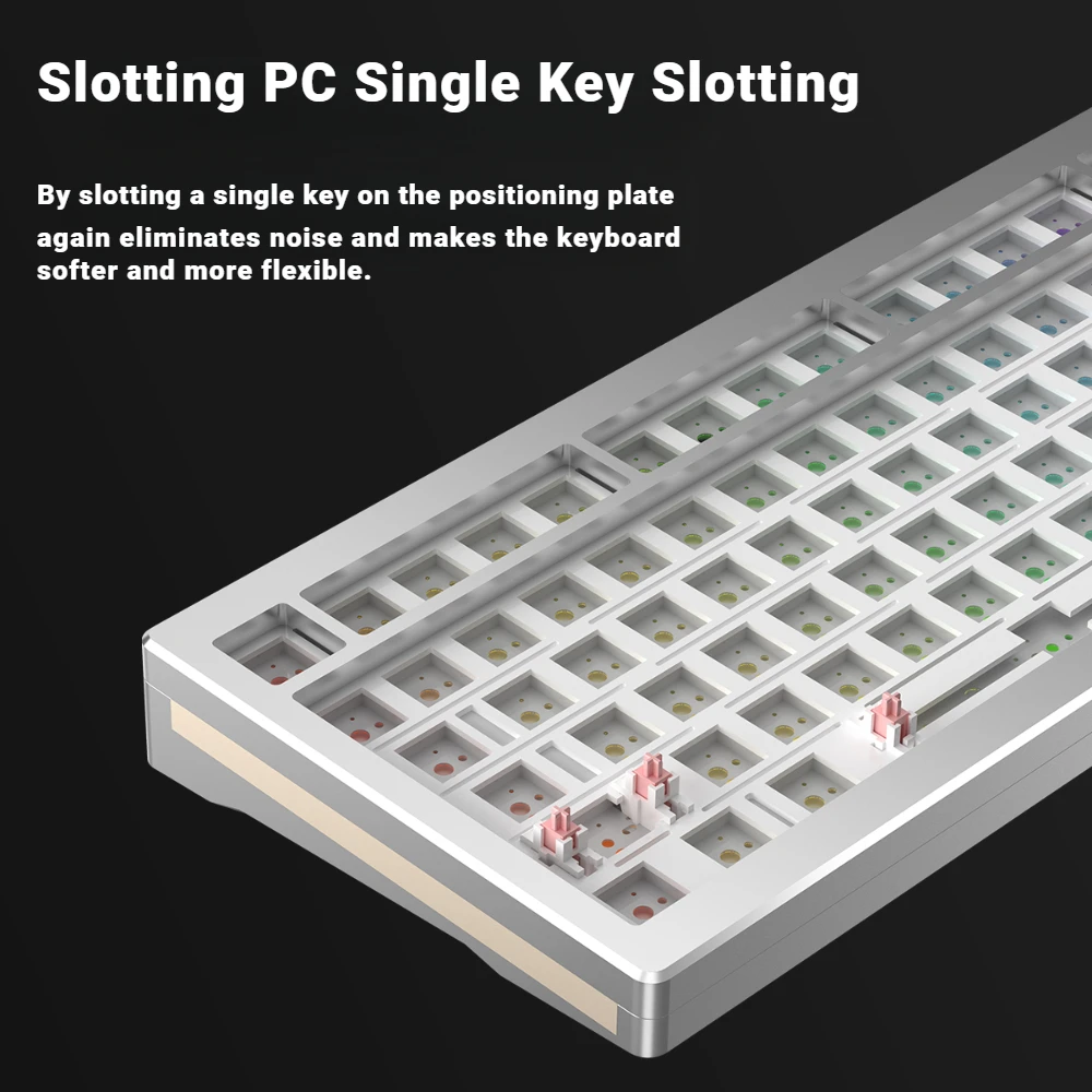 Imagem -03 - Echome-metal Teclado de Junta com Fio Mecânico Hot Swap Botão Embutido Rgb Alumínio Cnc Personalizado Office Gaming Presente Y75