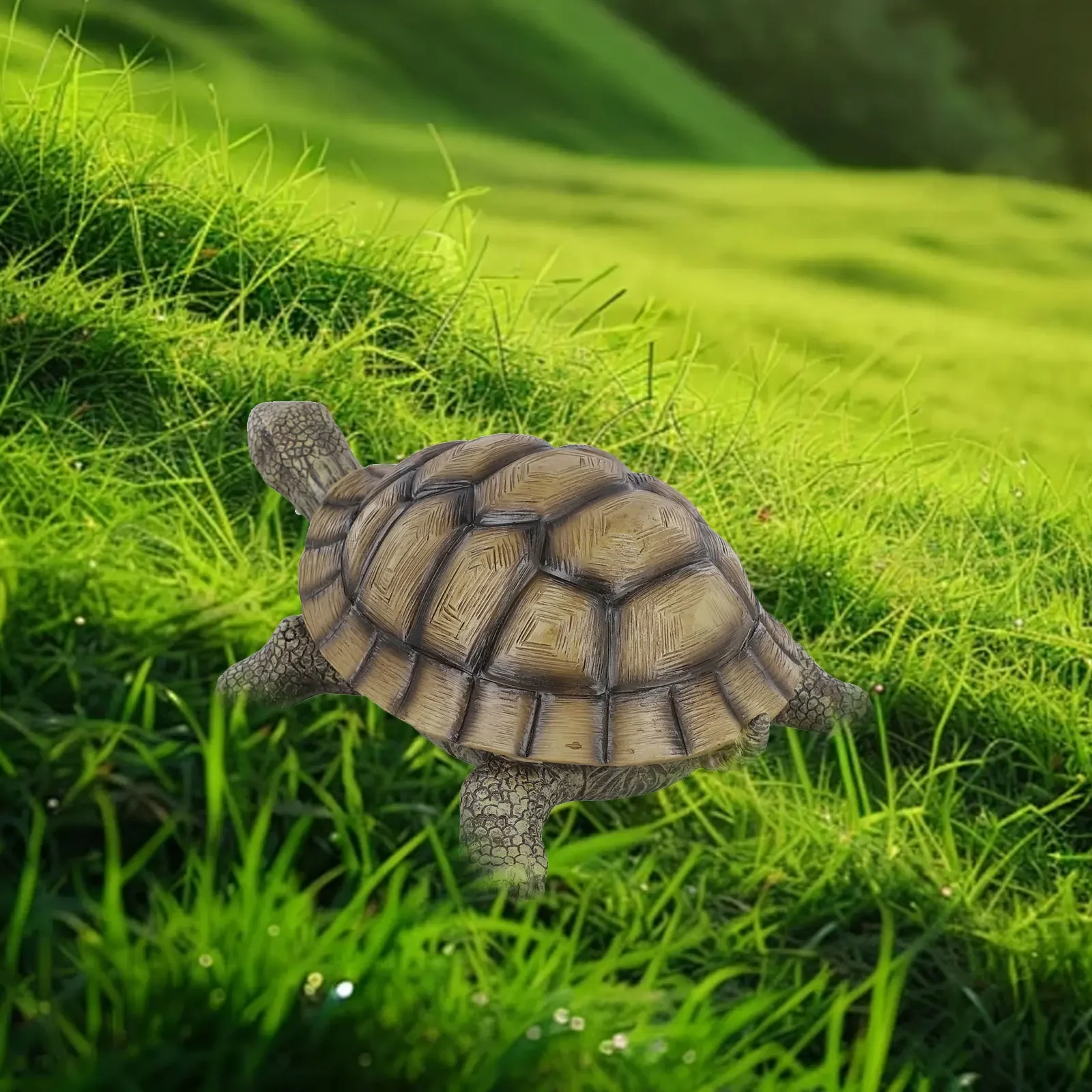 

Декоративные поделки, садовая черепаха, садовая установка, легко размещаемый долговечный материал для патио, красочная уличная статуя