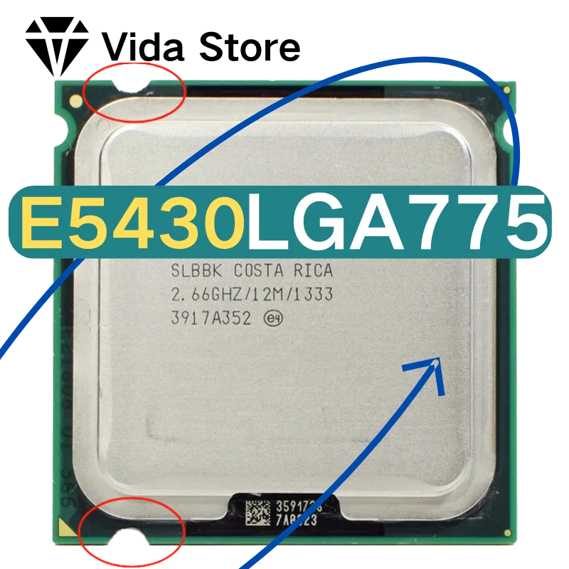 XEON E5430 2.66GHz 12M 1333Mhz   Works on LGA775/771