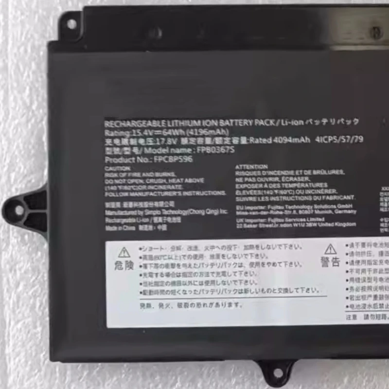 FPB0367S FPCBP600 FPCBP596 FMVUH01007 FMVUH01008 Battery For Fujitsu Lifebook U94A CP816349-01 UH90/H1 WU2/H1 FMV ZERO WU4/H1