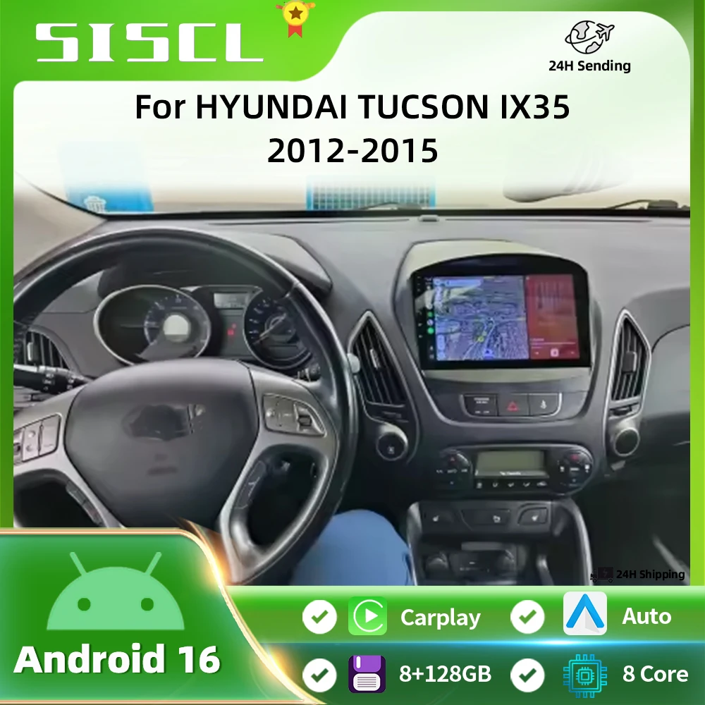 

Android 16 For Hyundai Tucson 2 LM IX35 2009 -2015 2K QLED Android Car Radio Multimedia Video Player GPS Stereo CarPlay