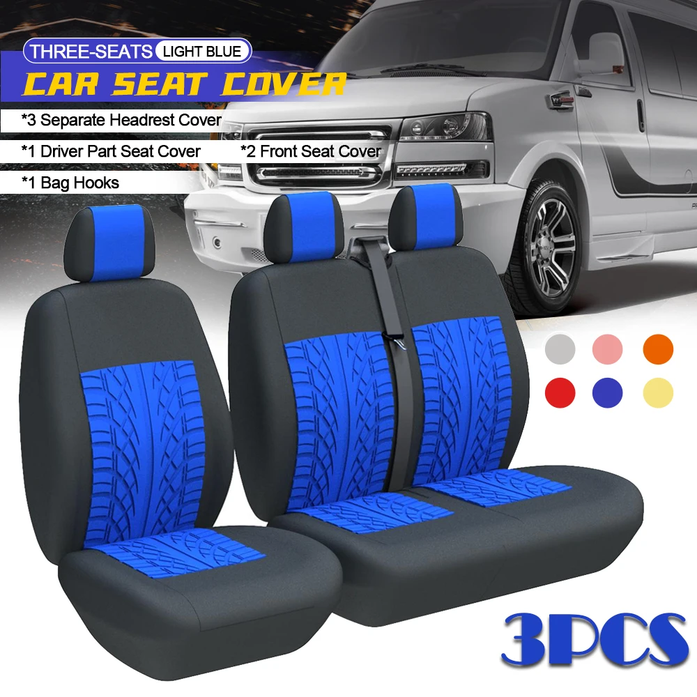 Truck 2+1 Seat Covers Universal Vans Seat Protector For Citroen relay For Ford transit For Opel Antara For Renault maste For VW