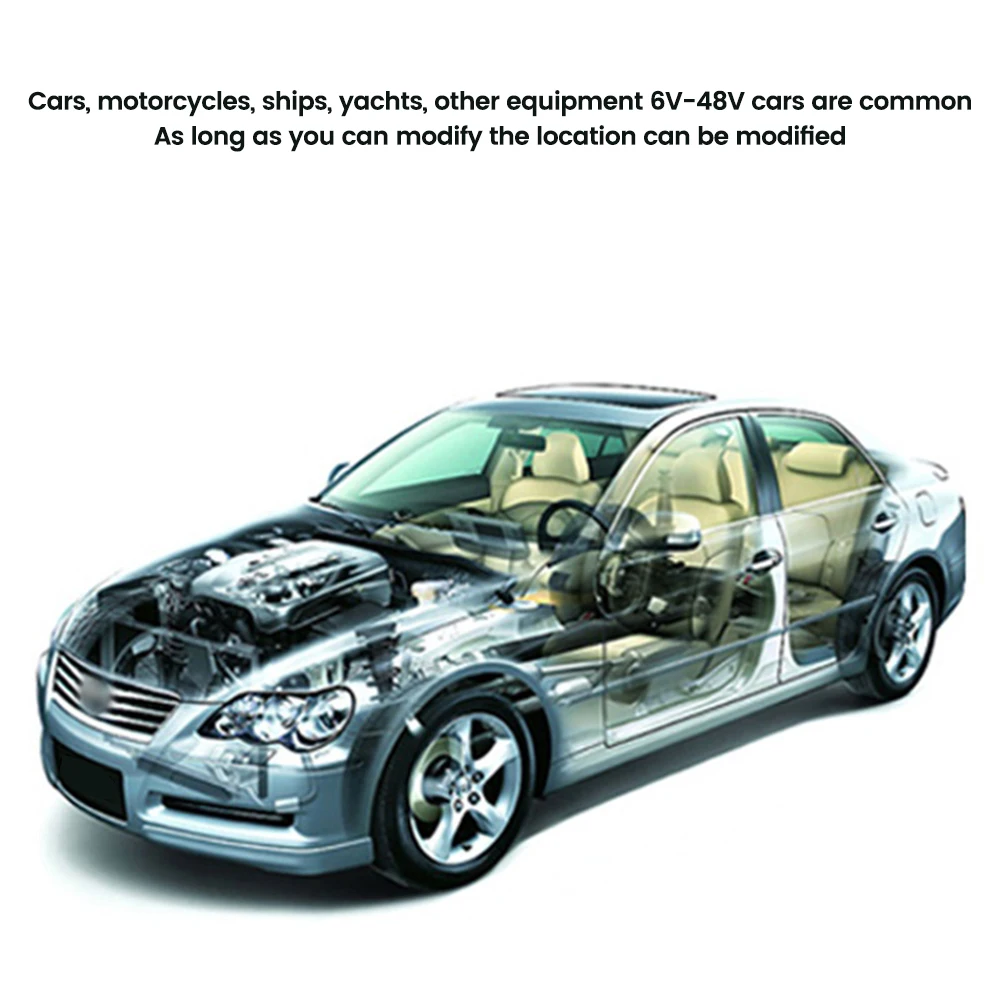 Voltímetro digital duplo 2 em 1, amperímetro 5v-48v 0-10a, voltímetro, amperímetro, instrumento de medição adequado para carro, moto, etc.