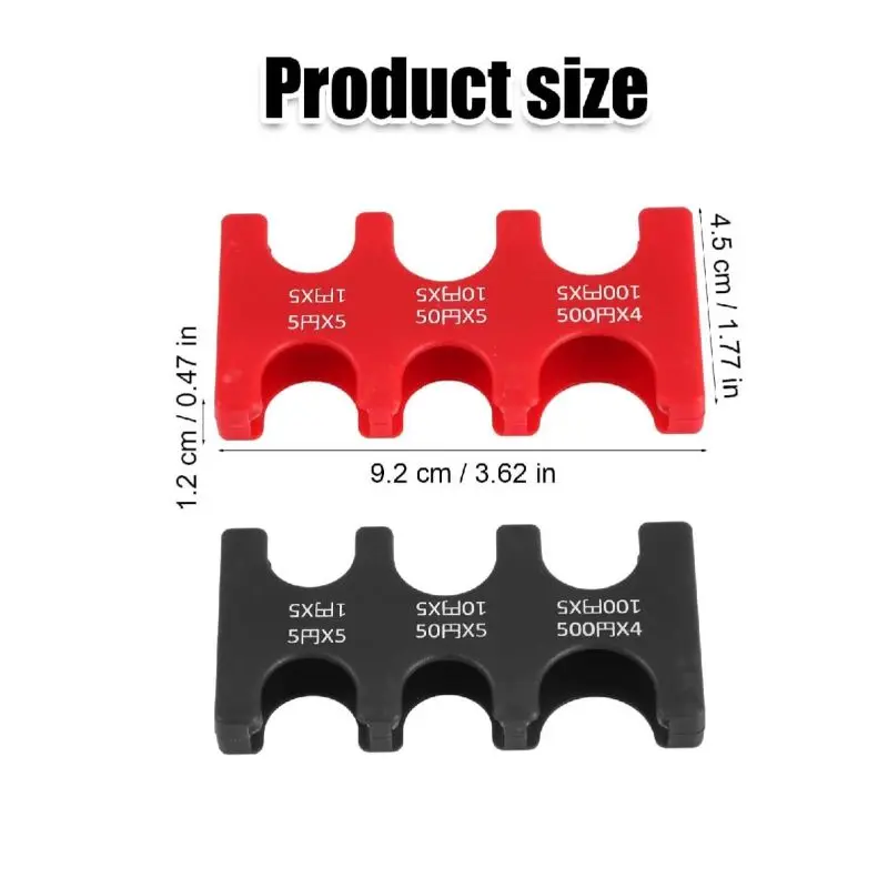 Colourful Portable Lost-proof Plastic Coin Clip Organizer Japanese Currency Sorting Travel Coin Money Holder Dispenser Storage