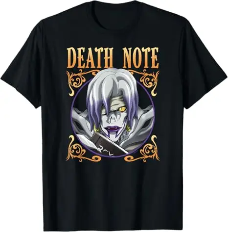 Death Note Rem with Book T-Shirt