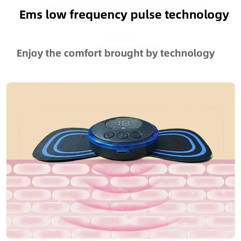 Massageador Elétrico Muscular 2/3/4 Peças, Máquina de Massagem EMS para Pescoço, 8 Modos, 19 Níveis de Intensidade, Instrumento de Tratamento Vibratório