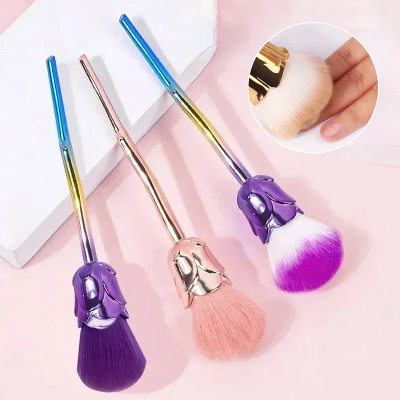 

Flower Nail Art Brush Dust Cleaning Brush for Manicure Beauty Brush Blush Powder Brushes Gel Nail Accessories Nail Pretty Tools