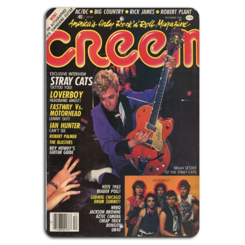 

1p,Creem Magazine: Rock 'n' Roll Vintage Vibe с бродячими котами
