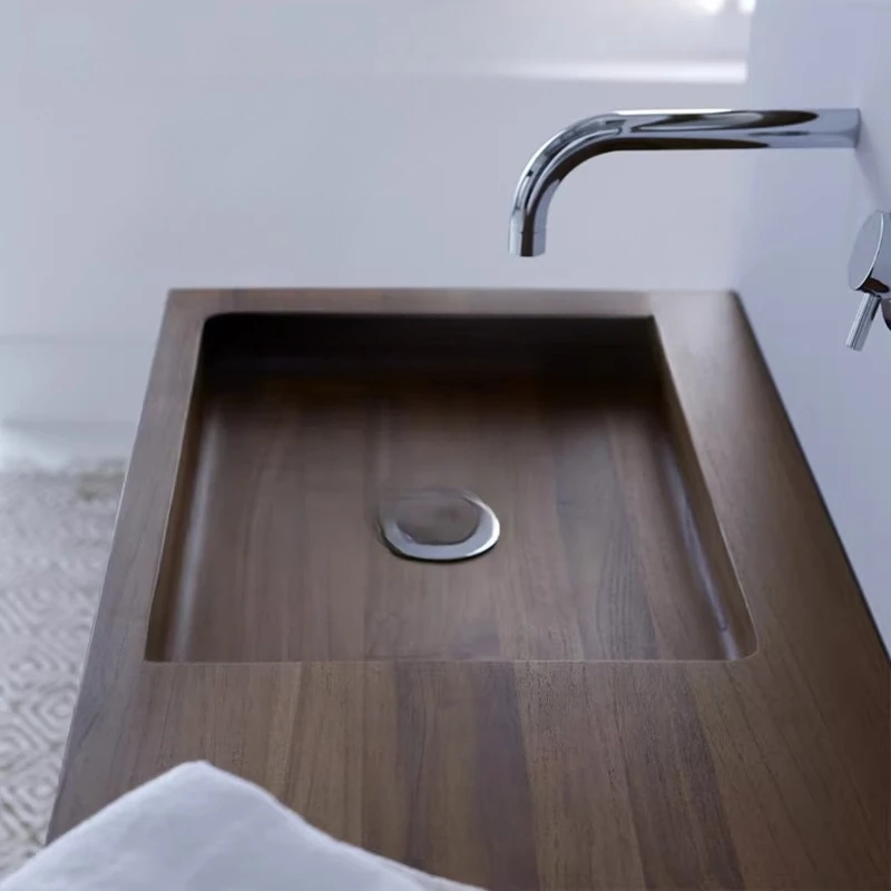 

Black Walnut Wooden Hand Washing Combination Basin