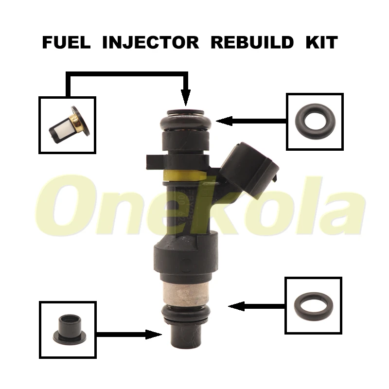 Fuel Injector Service Repair Kit Filters Orings Seals Grommets for Nissan Versa Cube 1.8L Sentra 2.0L 16600-EN200 FBY2850