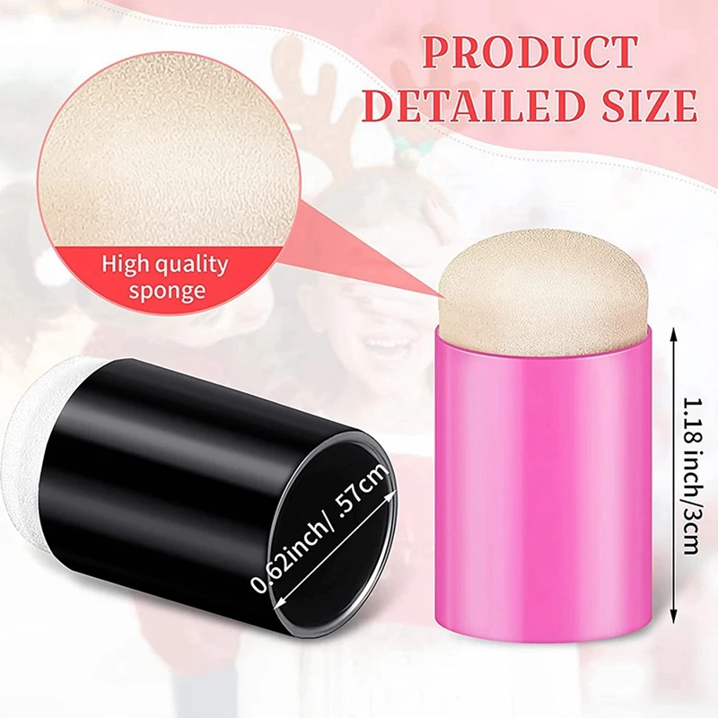 حار TTKK 240 قطع إصبع الإسفنج Daubers إصبع اللوحة الإسفنج الحرفية رسم الإسفنج Dauber مجموعة لطلاء الحبر الفني الحرف