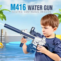 Pistolet à eau électrique pour enfants, pulvérisation automatique, tir continu, jouets auto-amorçants, grande capacité, répétition, M416