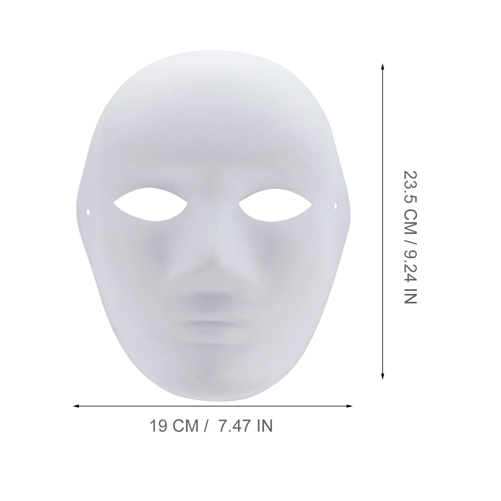 

9 Pcs White Mask DIY Embryo Paper Masquerade Halloween Cosplay Accessories Cosplay Props Party Accessories H made Toy