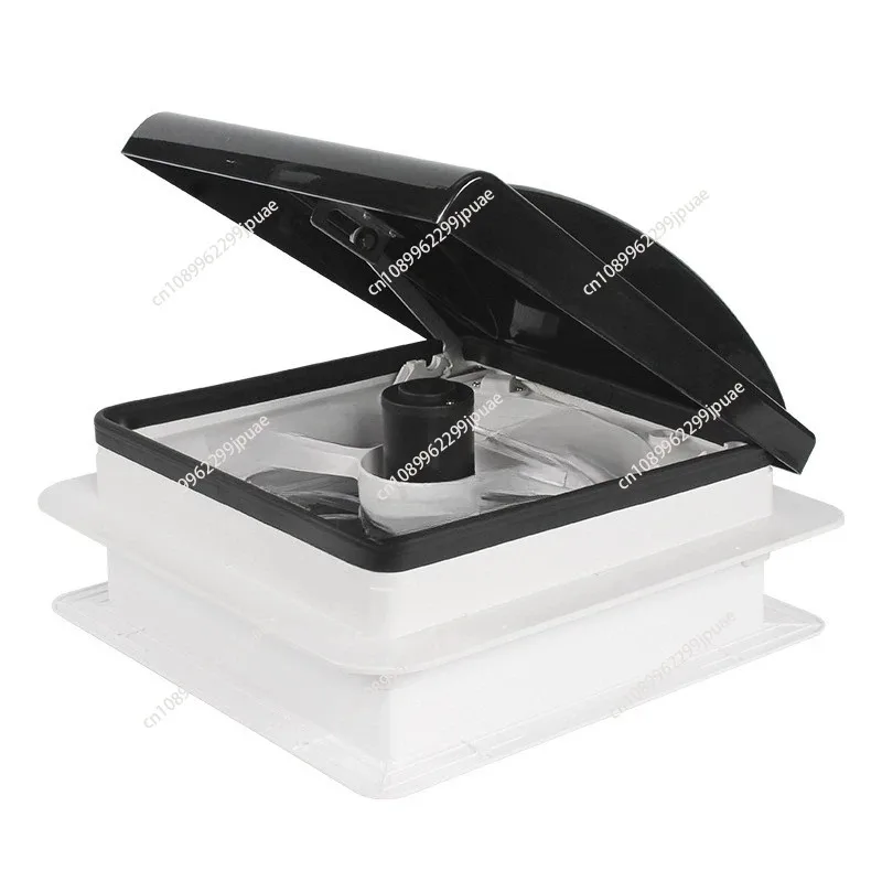 

340mm Open Hole RV Roof Vent Fan Black Cover Skylight Exhaust Ventilator For Camper Van Caravan Roof Modification Ventilation