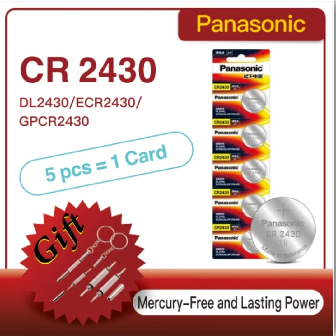 2Pcs-35Pcs Panasonic CR2430 3V Lithium Batteries Button Coin Cell for Watch Electronic Scales Electric Light Calculadoras