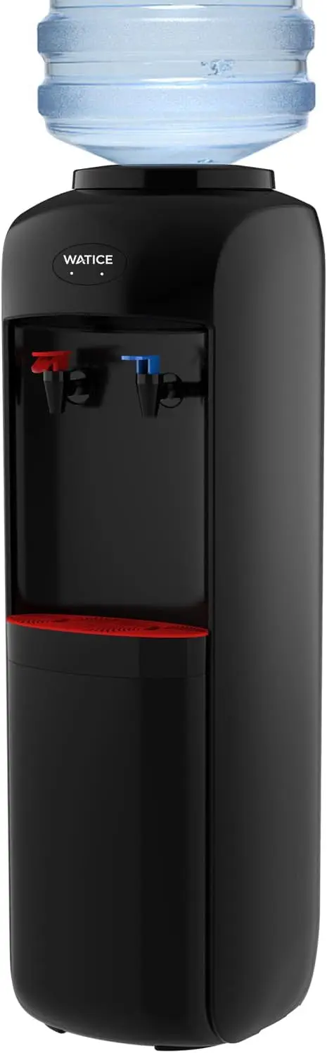 Top Loading Water Cooler Dispenser Hot Cold Water Machine For 3 Or 5 Gallon Bottles Child Safety Lock Home Office