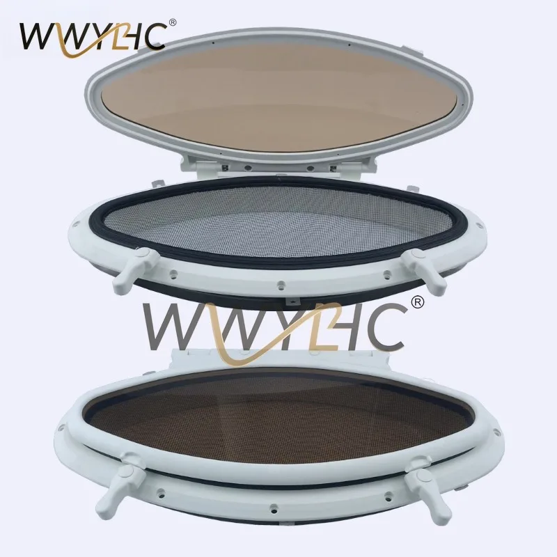 Mosquito Proof Windows for Yachts, Boats, Cars, Boat Decorations, Watertight Windows, RVs with Mesh Fiberglass Skylights