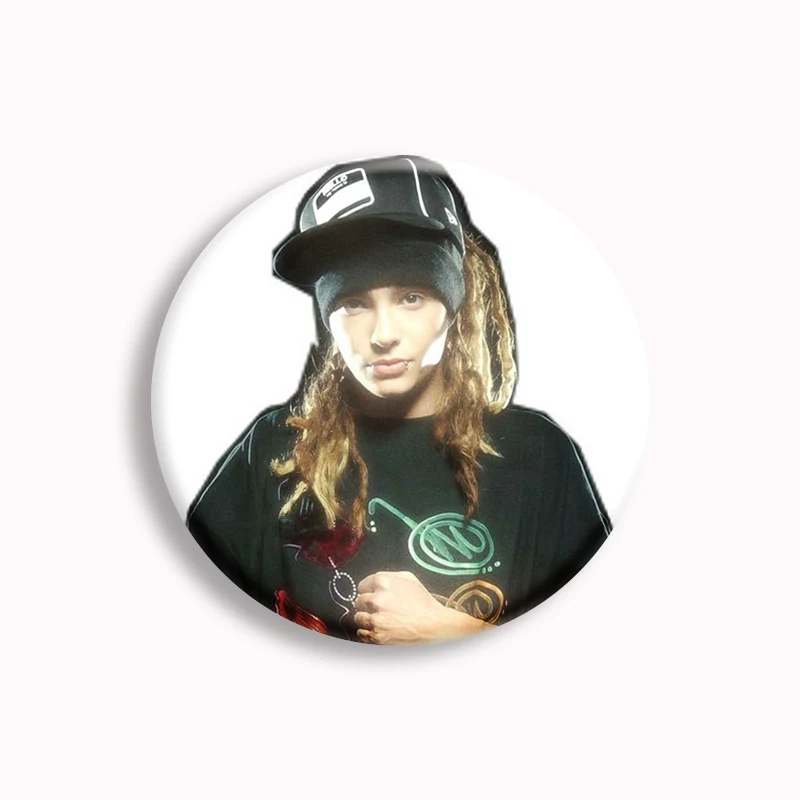 Retro Rockband Tokio Hotel Factuur Kaulitz Roze Knoop Pin Gothic Rock Broche Badge Rugzak Decor Fans Verzamelen Feestcadeaus