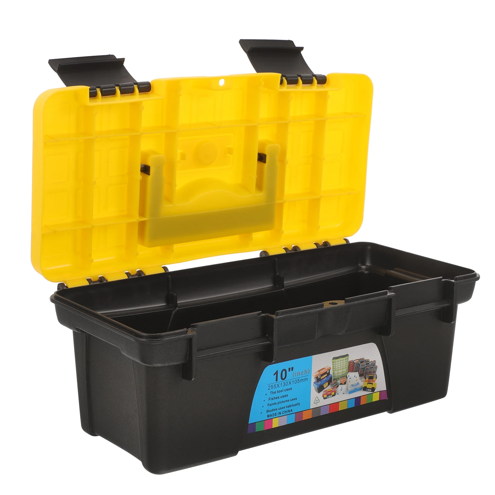 

10 Inch Plastic Tool Box Organizer Large Capacity Storage Box Durable Splashproof Car Repair Hardware Container Essential