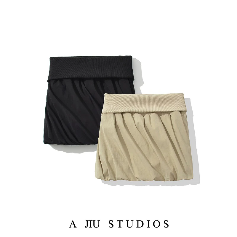 

Summer Pure Desire Wide Tead Twisted Structure Sexy Bodycon Skirt Women's Anti-Light ort Skirts Commute Sle