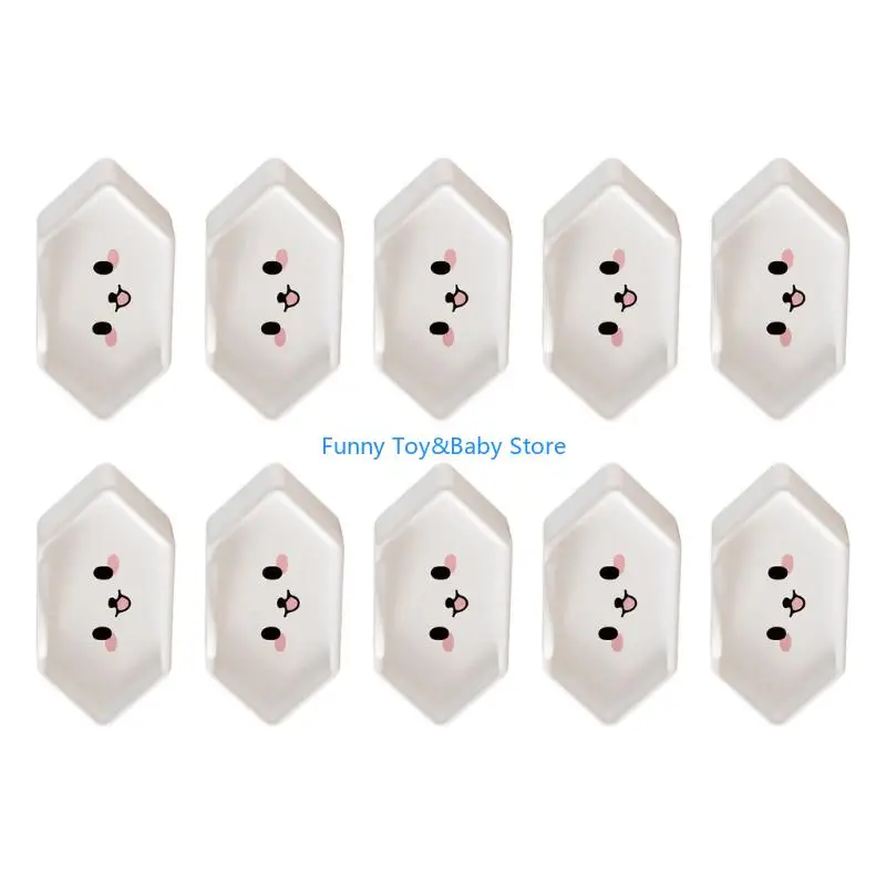 

Quick Installation Baby Safety Outlet Cover Multi Country Compatible Childproof Socket Guard 2-Hole 10Pcs C90B