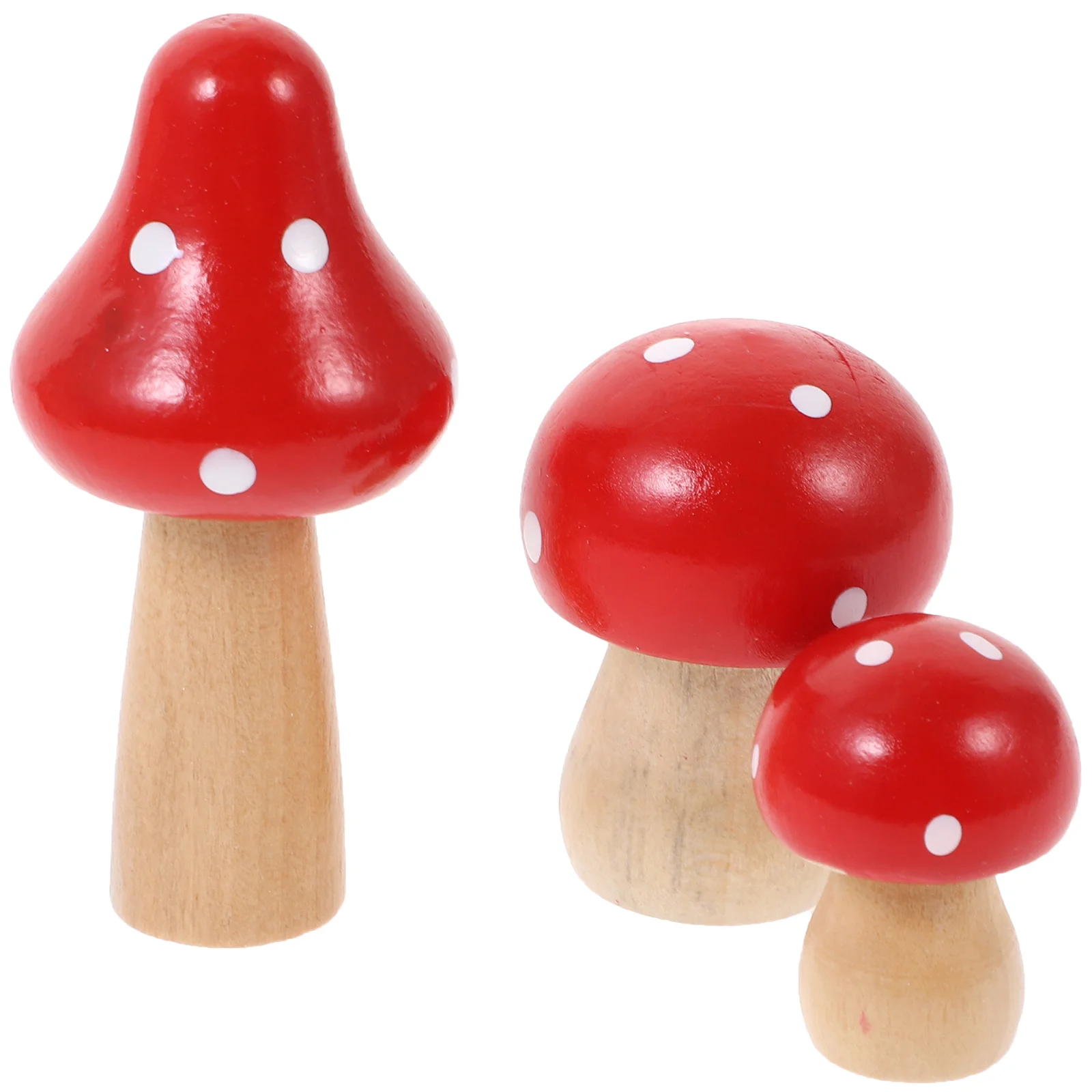 

Figurine Artificial Mushrooms Mini Wooden Bonsai Decor Bamboo Office Plants Outdoor