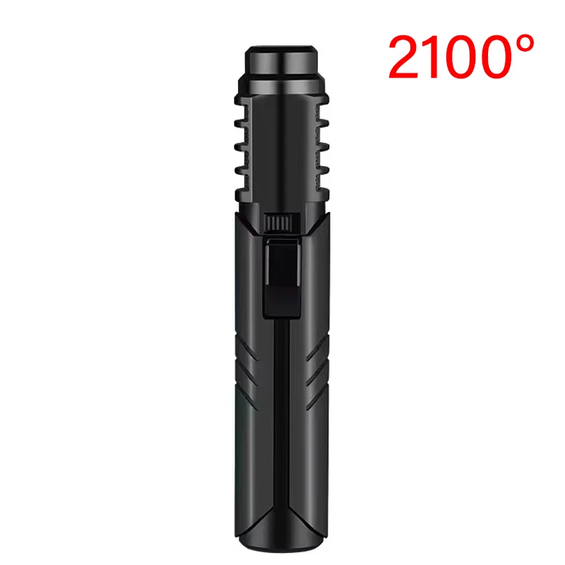 Metal Large Flame Spray Gun Blue Flame 2100°c Welding Gun Butane Gas Torch Lighter Outdoor Camping BBQ Kitchen Ignition Tool New