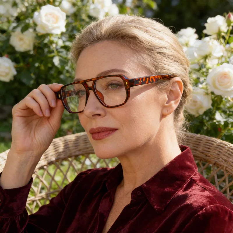 Fashion Designer Anti Blue Light Women Men Reading Glasses Prescription Glasses Optical Eyewear Single Focus Presbyopic Glasses