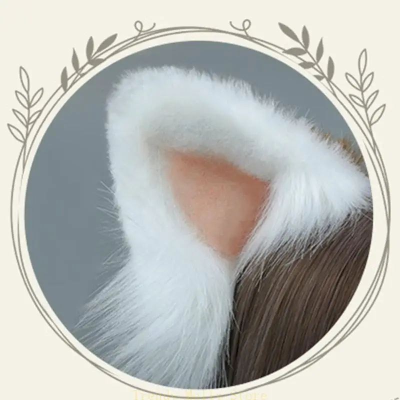 N5kb Raccoon Ears Baschetto e coda pelliccia in finto per Halloween COSTRO COSTRUTTO Accessori in costume per coda set