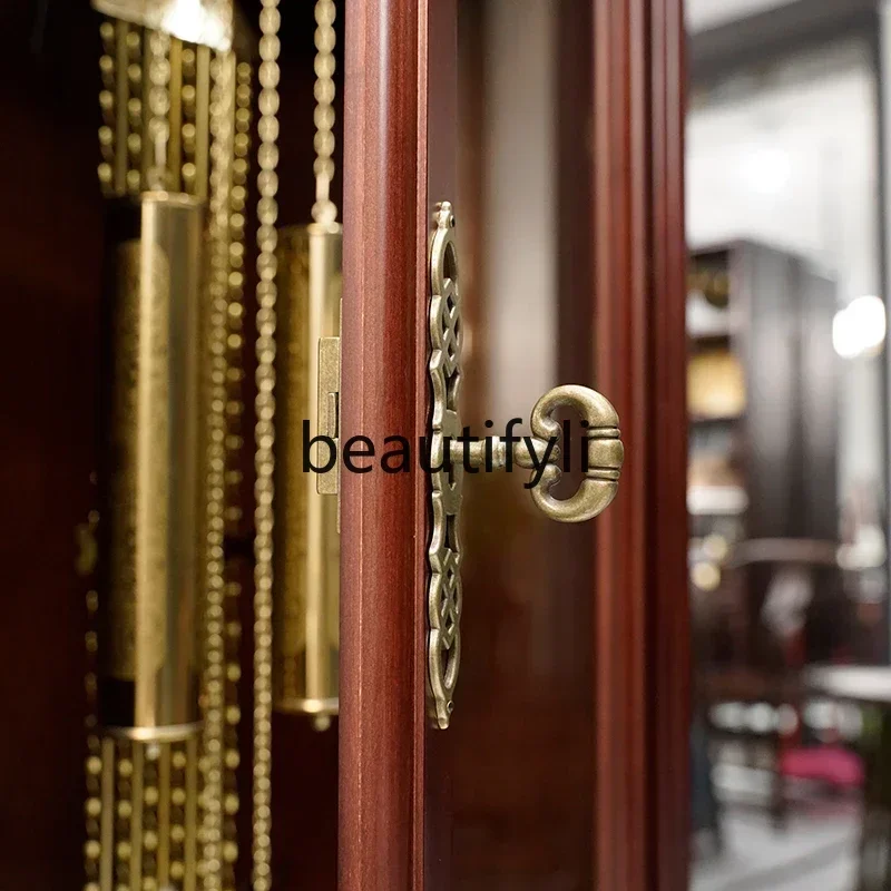 2003 New Chinese floor clock Living room pendulum German Helmler Machinery American solid wood large clock