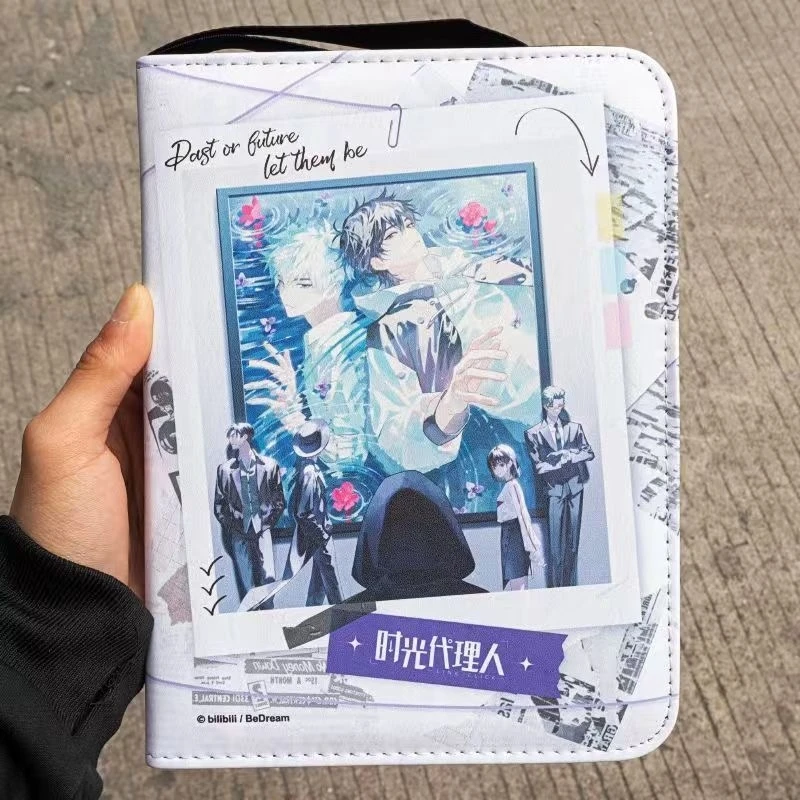 Authentic Card.Fun Link Click Future Time 4Pocket Pu Leather Card Album Collection Card Zipper Game Cards Binder Fans Gifts view 3