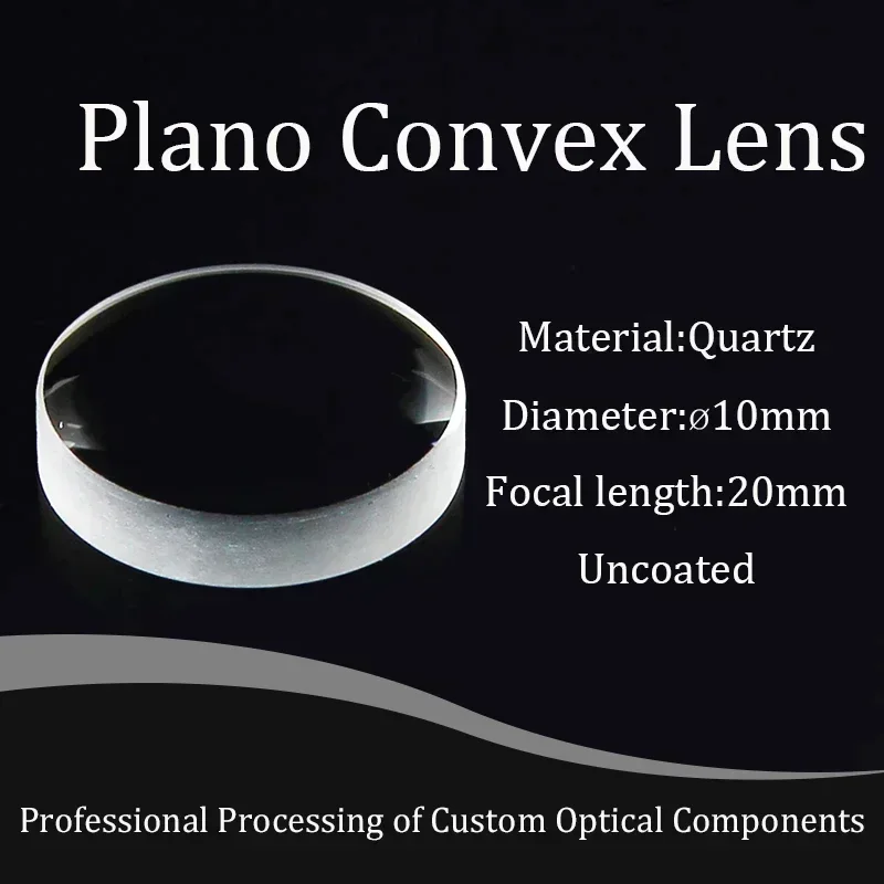 

Quartz Plano-convex Lens Diameter 10 Focal Length 20 JGS1 Material UV Transparent Optical Components