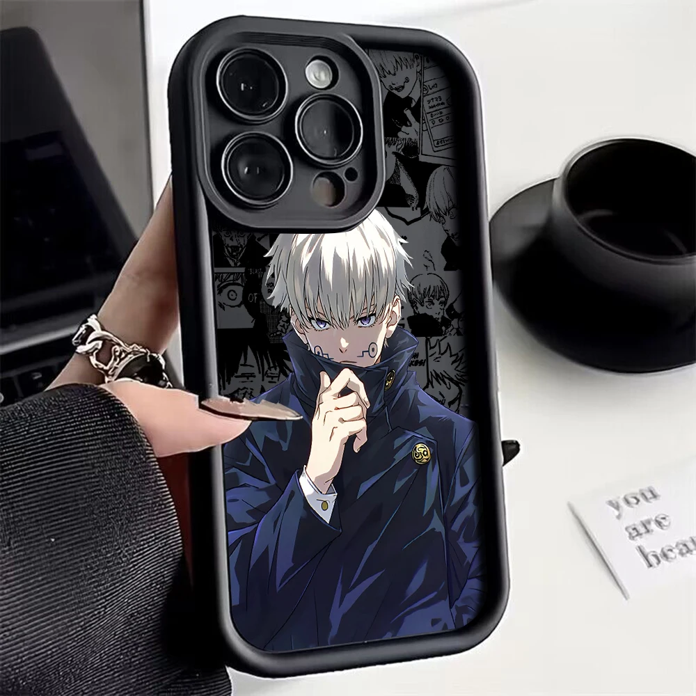 Anime Jujutsu Kaisen Gojo Phone Case for OPPO A5 A7 A16 A17 A38 A53 A54 A55 A58 A72 A74 A76 A78 A94 A98 4G 5G Cover