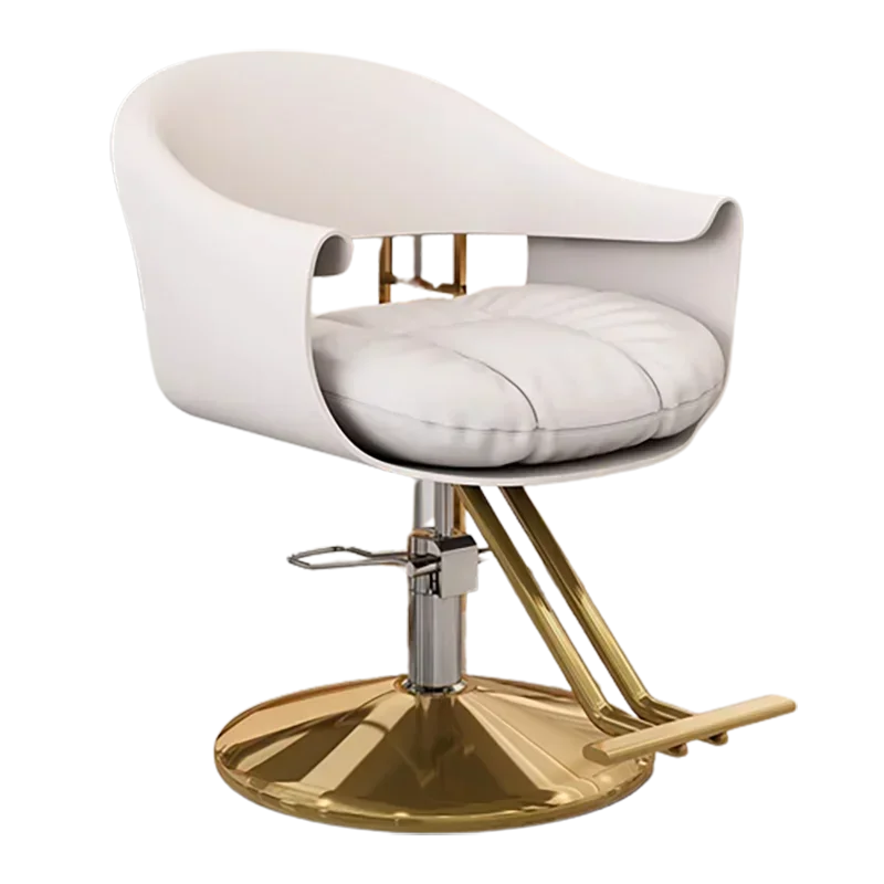 Barbershop Gold Barber Chair Trendy Beauty Classic Swivel Barber Chairs Men Portable Cadeira De Barbeiro Salon Furniture