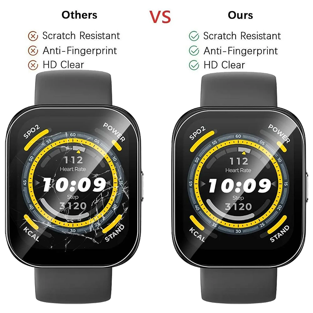 Hydrogel Films For Huami Amazfit Bip5 Screen Protector Full Cover HD High Quality Smart Watch Film Accessories
